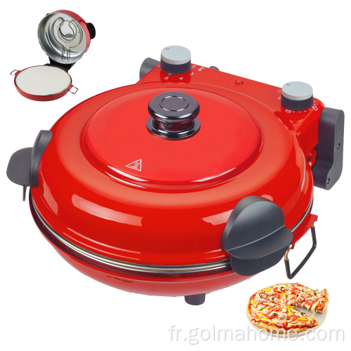 220V pas cher maison 12 pouces contrôle de minuterie mécanique four à pizza rond fabricant de casseroles